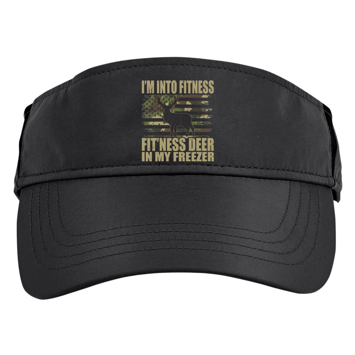 Hunting Im Into Fitness Fitness Deer In My Freezer Adult Drive Performance Visor