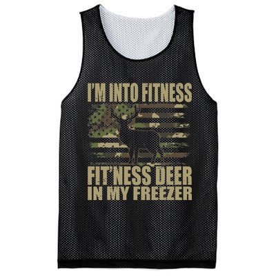 Hunting Im Into Fitness Fitness Deer In My Freezer Mesh Reversible Basketball Jersey Tank