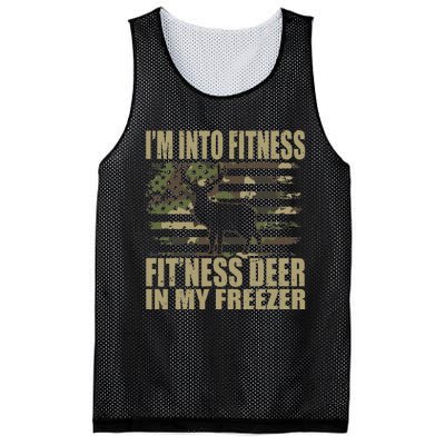 Hunting Im Into Fitness Fitness Deer In My Freezer Mesh Reversible Basketball Jersey Tank