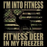 Hunting Im Into Fitness Fitness Deer In My Freezer Youth Performance Sprint T-Shirt