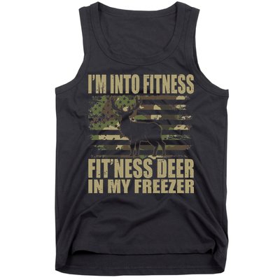 Hunting Im Into Fitness Fitness Deer In My Freezer Tank Top