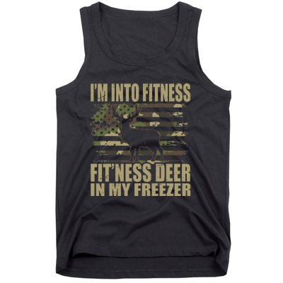 Hunting Im Into Fitness Fitness Deer In My Freezer Tank Top