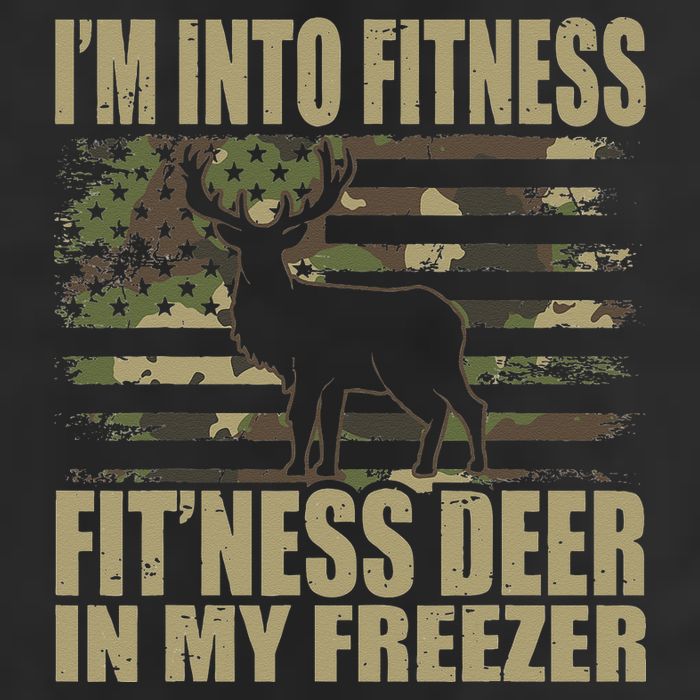 Hunting Im Into Fitness Fitness Deer In My Freezer Golf Towel