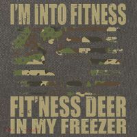 Hunting Im Into Fitness Fitness Deer In My Freezer Cotton Canvas Backpack