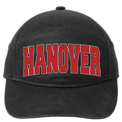 Hanover In Indiana Varsity Style Usa Vintage Sports Gift 7-Panel Snapback Hat