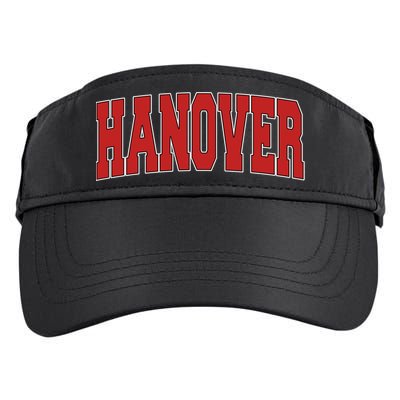 Hanover In Indiana Varsity Style Usa Vintage Sports Gift Adult Drive Performance Visor