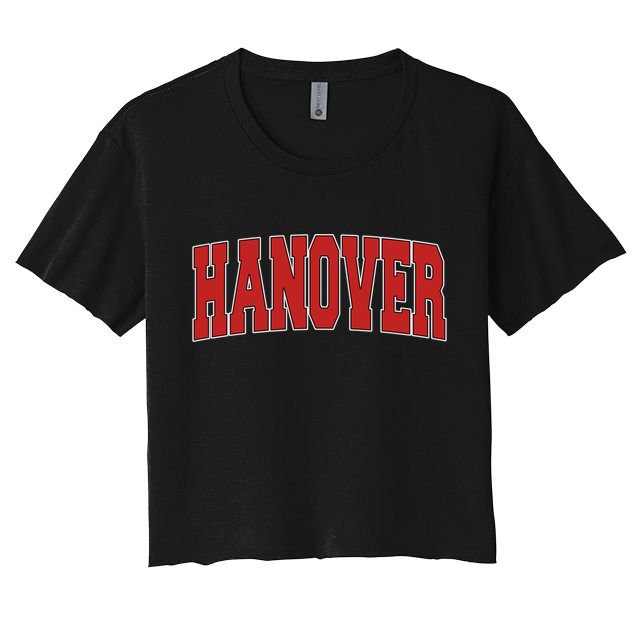 Hanover In Indiana Varsity Style Usa Vintage Sports Gift Crop Top