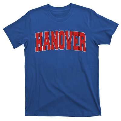 Hanover In Indiana Varsity Style Usa Vintage Sports Gift T-Shirt