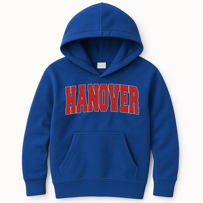 Hanover In Indiana Varsity Style Usa Vintage Sports Gift Kids Hoodie