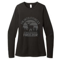 Hunting IM Into Fitness FitNess Deer Into My Freezer Funny Womens CVC Long Sleeve Shirt