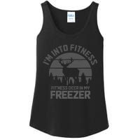 Hunting IM Into Fitness FitNess Deer Into My Freezer Funny Ladies Essential Tank