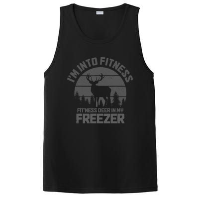 Hunting IM Into Fitness FitNess Deer Into My Freezer Funny PosiCharge Competitor Tank