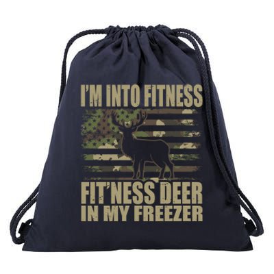 Hunting IM Into Fitness FitNess Deer In My Freezer Gift Drawstring Bag