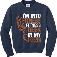 Huntingshirt IM Into Fitness Deer Freezer Funny Hunter Dad Kids Sweatshirt