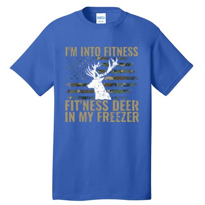 Hunting I'm Into Fitness Deer Freezer Funny Hunter Dad  Tall T-Shirt