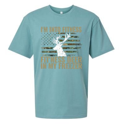 Hunting I'm Into Fitness Deer Freezer Funny Hunter Dad  Sueded Cloud Jersey T-Shirt