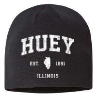 Huey Illinois Il Vintage Athletic Sports Sustainable Beanie