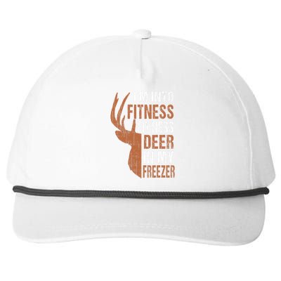 Hunting I'm Into Fitness Deer Freezer Funny Hunter Dad Snapback Five-Panel Rope Hat