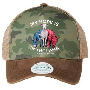 Hope Is In The Lamb My Christian God Jesus Humor Legacy Tie Dye Trucker Hat