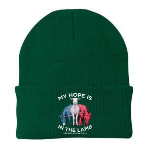 Hope Is In The Lamb My Christian God Jesus Humor Knit Cap Winter Beanie