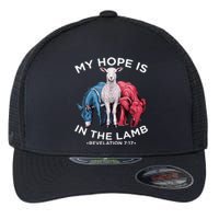 Hope Is In The Lamb My Christian God Jesus Humor Flexfit Unipanel Trucker Cap