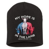 Hope Is In The Lamb My Christian God Jesus Humor Short Acrylic Beanie