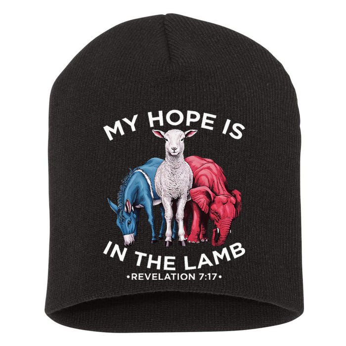 Hope Is In The Lamb My Christian God Jesus Humor Short Acrylic Beanie