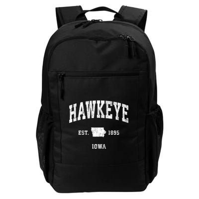 Hawkeye Iowa Ia Vintage Athletic Sports Backpack