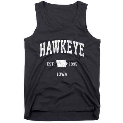 Hawkeye Iowa Ia Vintage Athletic Sports Tank Top