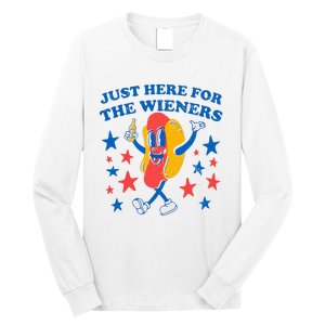 Hotdog IM Just Here For The Wieners Long Sleeve Shirt