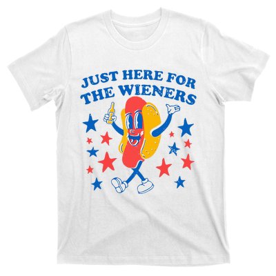 Hotdog IM Just Here For The Wieners T-Shirt