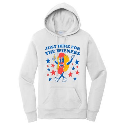 Hotdog IM Just Here For The Wieners Women's Pullover Hoodie