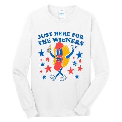 Hotdog IM Just Here For The Wieners Tall Long Sleeve T-Shirt