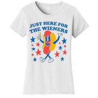 Hotdog IM Just Here For The Wieners Women's T-Shirt