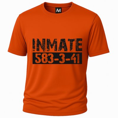 Halloween Inmate Jail Costume Cooling Performance Crew T-Shirt