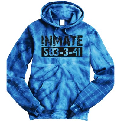 Halloween Inmate Jail Costume Tie Dye Hoodie