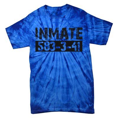 Halloween Inmate Jail Costume Tie-Dye T-Shirt