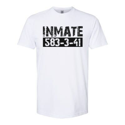 Halloween Inmate Jail Costume Softstyle CVC T-Shirt