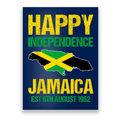 Happy Independence Jamaica Est 6th August 1962 Jamaican Poster