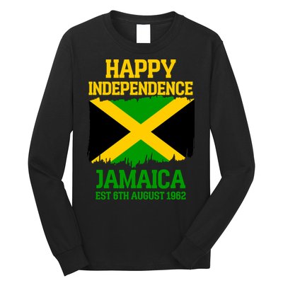 Happy Independence Jamaica Est 6th August 1962 Jamaican Flag Long Sleeve Shirt