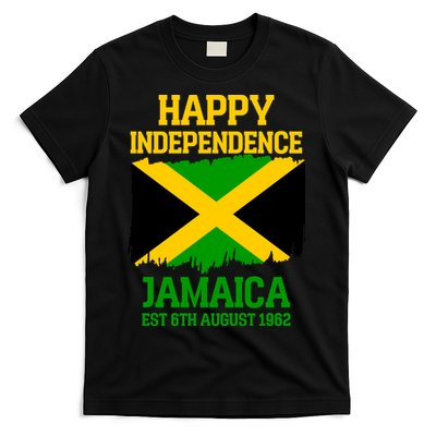 Happy Independence Jamaica Est 6th August 1962 Jamaican Flag T-Shirt