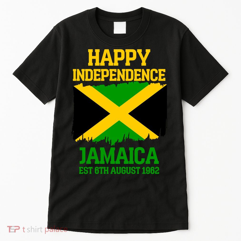 Happy Independence Jamaica Est 6th August 1962 Jamaican Flag Tall T-Shirt