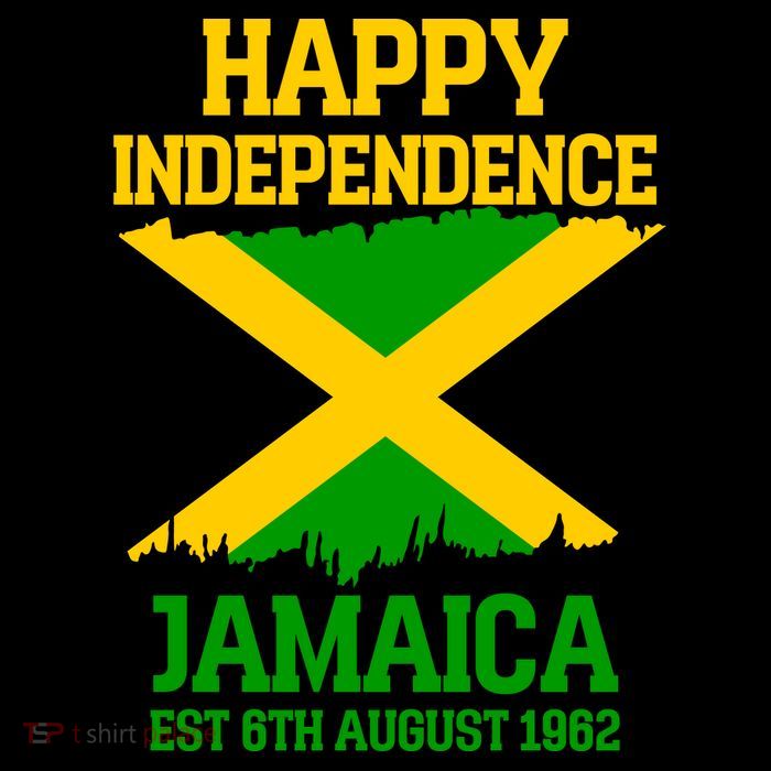 Happy Independence Jamaica Est 6th August 1962 Jamaican Flag Tall T-Shirt