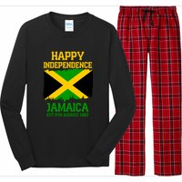 Happy Independence Jamaica Est 6th August 1962 Jamaican Flag Long Sleeve Pajama Set