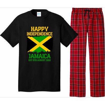 Happy Independence Jamaica Est 6th August 1962 Jamaican Flag Pajama Set