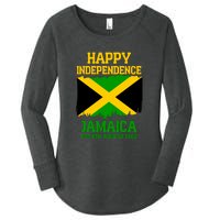 Happy Independence Jamaica Est 6th August 1962 Jamaican Flag Women's Perfect Tri Tunic Long Sleeve Shirt