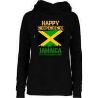 Happy Independence Jamaica Est 6th August 1962 Jamaican Flag Womens Funnel Neck Pullover Hood