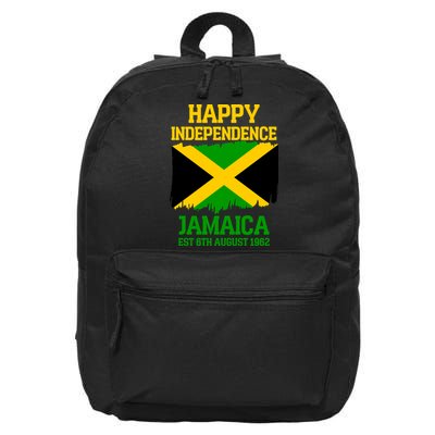 Happy Independence Jamaica Est 6th August 1962 Jamaican Flag 16 in Basic Backpack