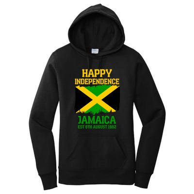 Happy Independence Jamaica Est 6th August 1962 Jamaican Flag Women's Pullover Hoodie