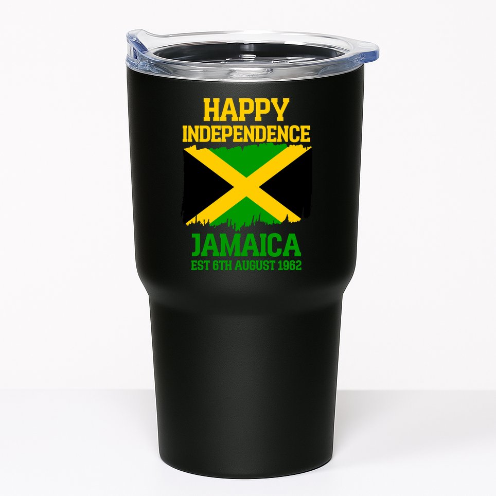 Happy Independence Jamaica Est 6th August 1962 Jamaican Flag Tumbler